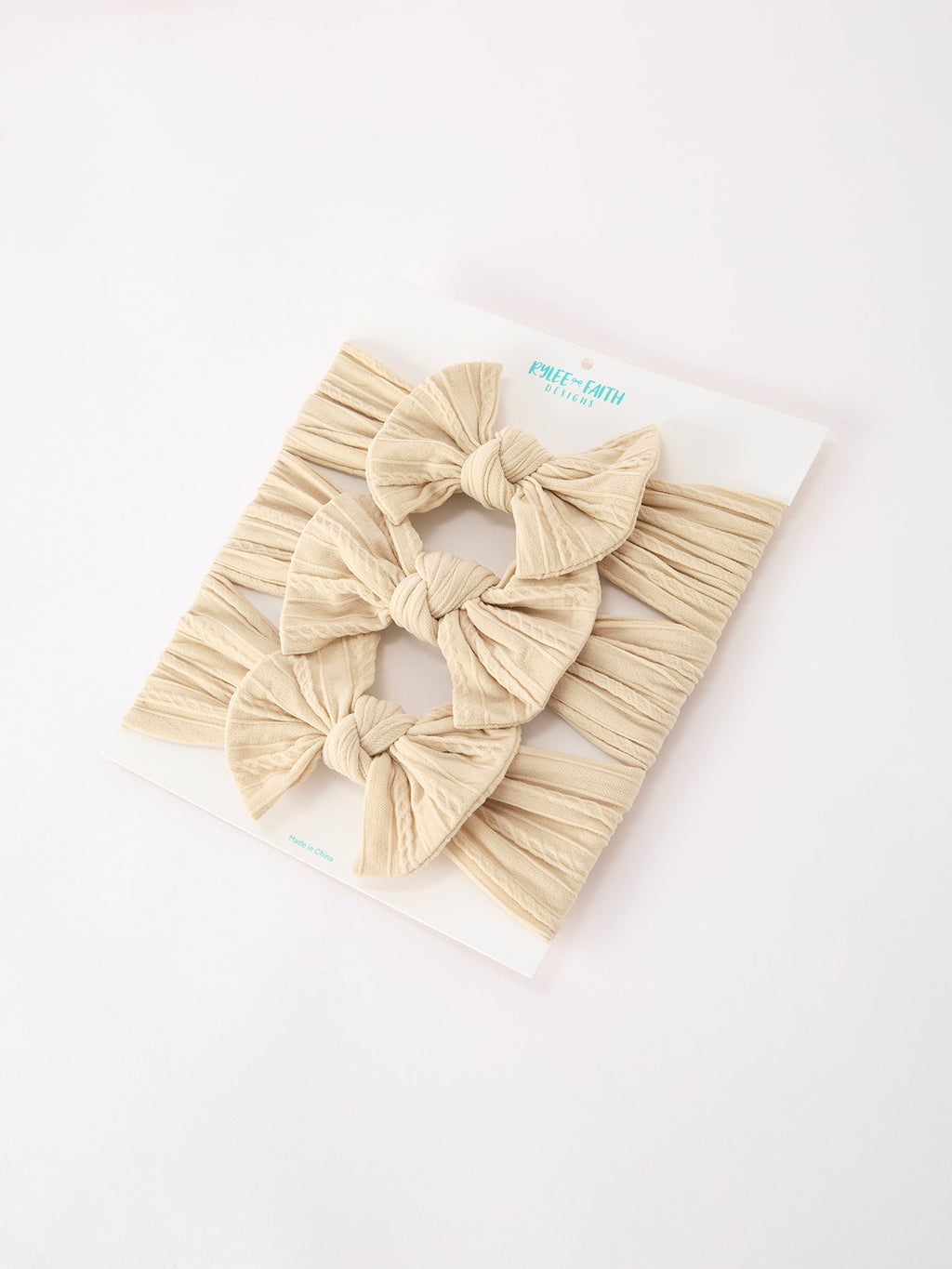 Baby Girl Bow Headband Same Color 3 Piece Set