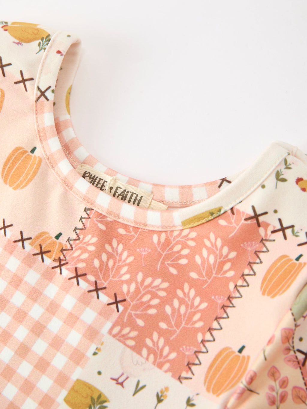 Preorder Thanksgiving Halloween Patchwork Girls Dress