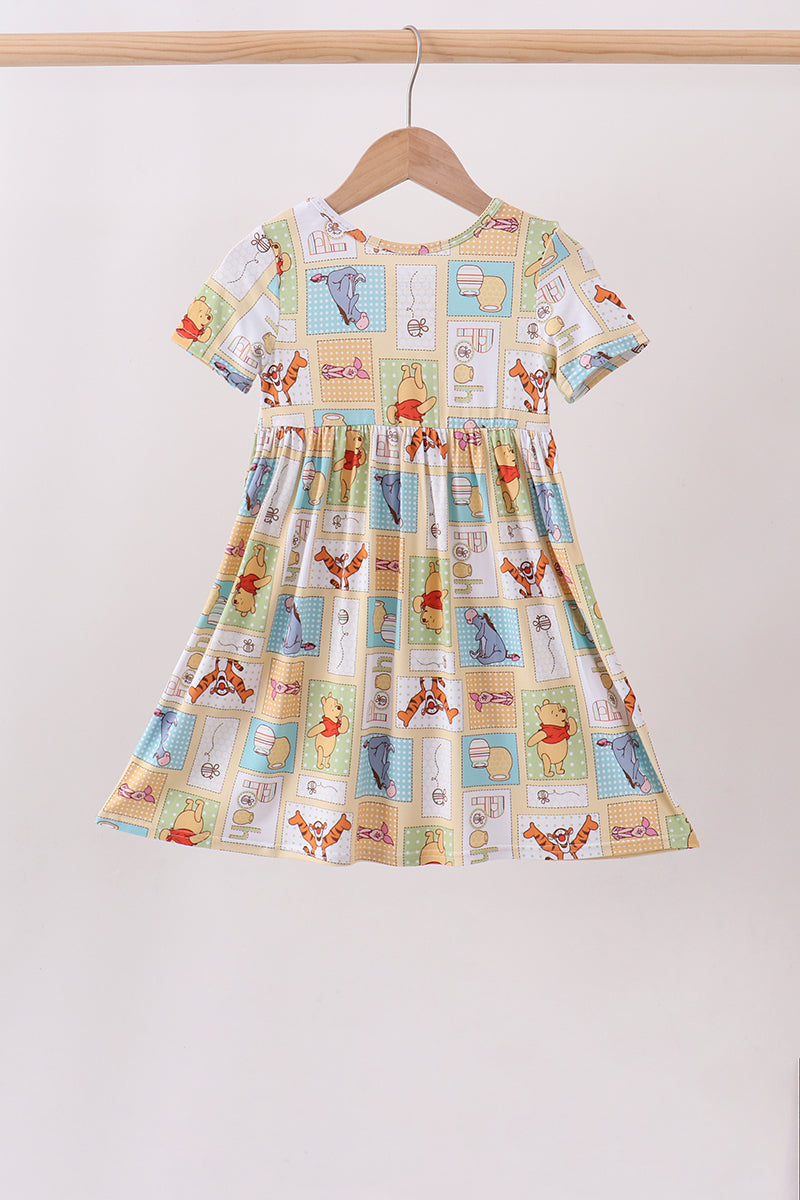 Yellow winnie the pooh bamboo dress