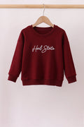 Brown Mississippi Hail State Embroidery Top