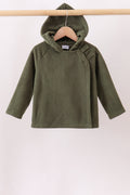 Green Fleece Bow Coat