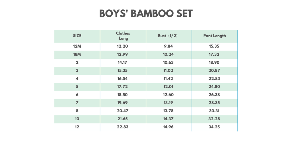 Blue character 2pc bamboo pajama set