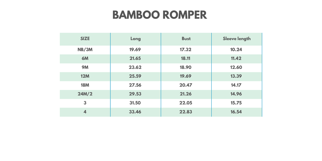 Blue character bamboo romper set