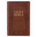 KJV Bible Deluxe Gift (Faux Leather, Medium Brown) - Imitation Leather