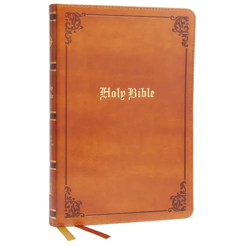 KJV Holy Bible: Large Print Thinline, Tan Leathersoft, Red Letter, Comfort Print: King James Version - Imitation Leather