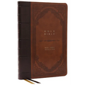 KJV Holy Bible: Giant Print Thinline Bible, Brown Leathersoft, Red Letter, Comfort Print (Thumb Indexed): King James Version (Vintage Series) - Imitation Leather