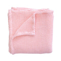 Rose Pink Waffle Baby Blanket