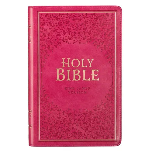 KJV Bible Deluxe Gift (Faux Leather, Pink) - Imitation Leather